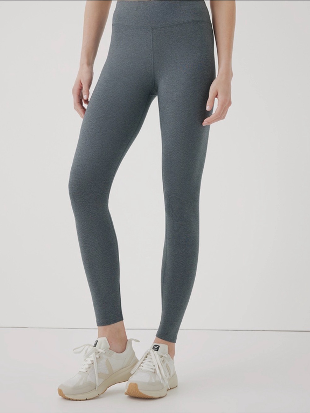 Pact Organic Cotton New High-Waist Charcoal Women’s Leggings - Everyday Stretch
